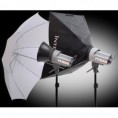 Interfit INT486 EX300 Twin Softbox/Umbrella Kit